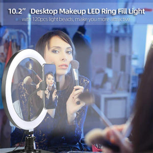 LED Selfie/Youtube Video lighting With Tripod USB Ring Lamp