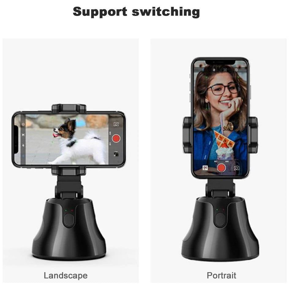 360 Auto Rotational Face Tracking+Object Tracking Camera Phone Holder