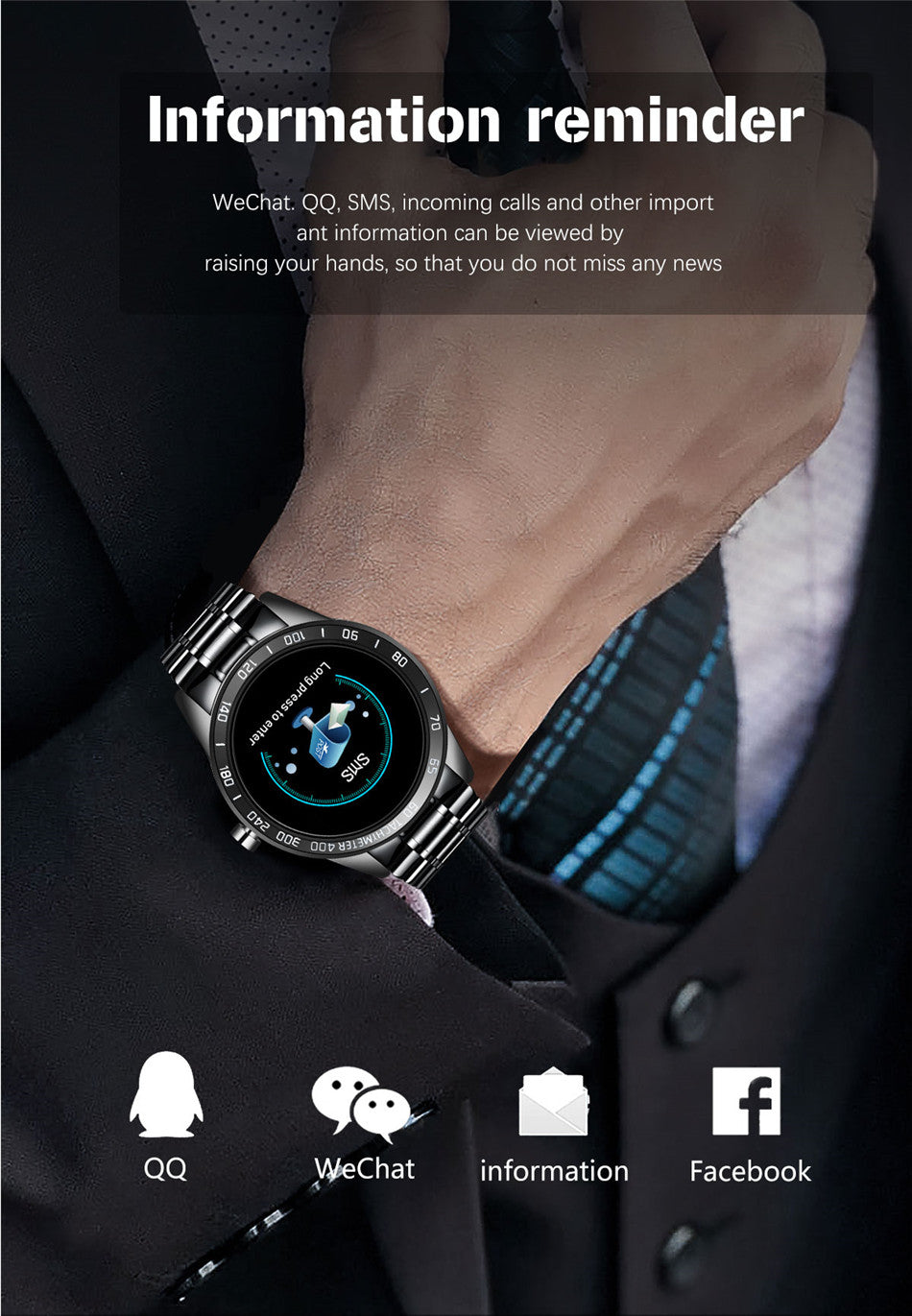 2020 New Smart Watch Men LED Screen`