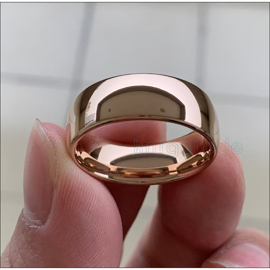 Classic Golden Tungsten Carbide Ring