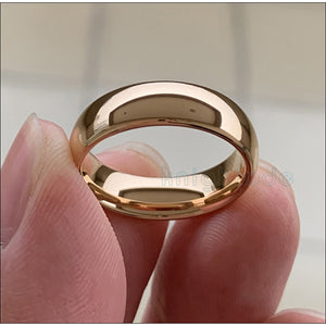 Classic Golden Tungsten Carbide Ring