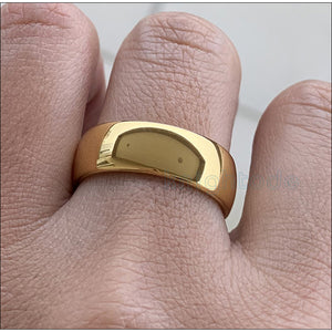 Classic Golden Tungsten Carbide Ring