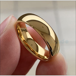 Classic Golden Tungsten Carbide Ring