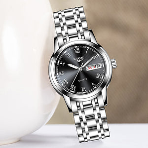 New LIGE Women Waterproof Wristwatch