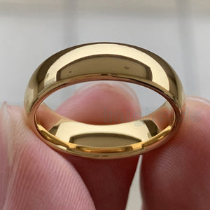 Classic Golden Tungsten Carbide Ring