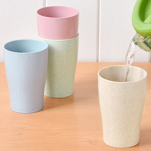 Eco Friendly Wheat Straw Biodegradable Mug  4pcs