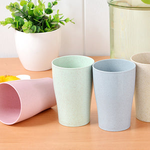 Eco Friendly Wheat Straw Biodegradable Mug  4pcs