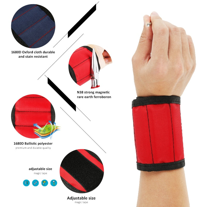 Magnetic Wristband Hand Tool Holder