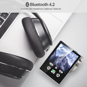 Touch Screen Bluetooth HiFi MP3 Walkman With Earphones