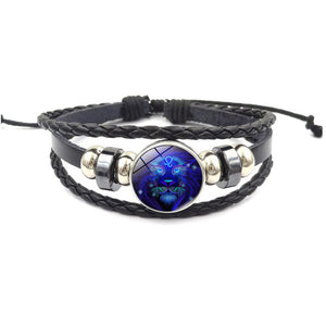 Zodiac Woven Luminous Stainless Steel Bracelet