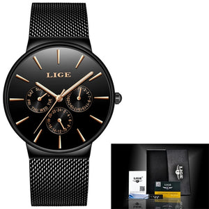 LIGE 2020 Relogio Masculino Fashion Women Watches