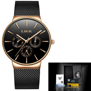 LIGE 2020 Relogio Masculino Fashion Women Watches