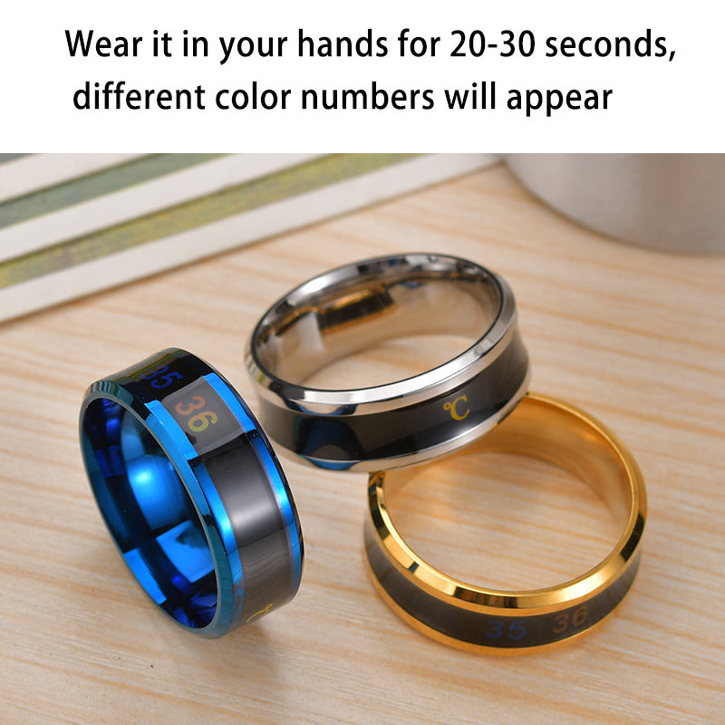 Intelligent Temperature Sensitive Rings Titanium