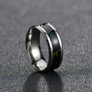 Intelligent Temperature Sensitive Rings Titanium