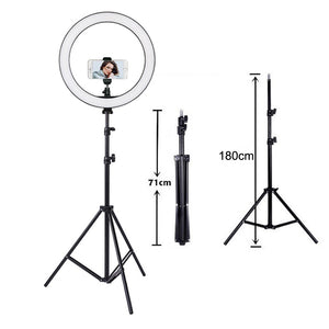 LED Selfie/Youtube Video lighting With Tripod USB Ring Lamp